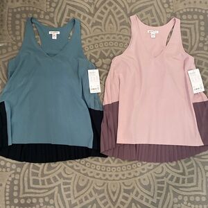 Women's Sleeveless Color Block Tops